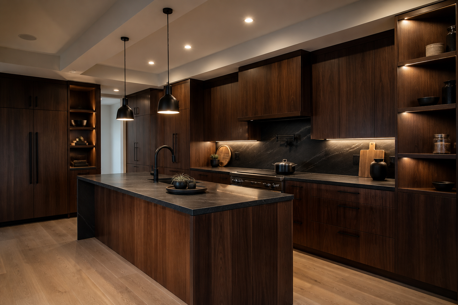 Sample photograph of a completed kitchen interior